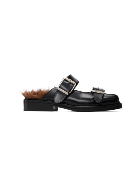 Simone Rocha Black Mary Jane Mule Loafers