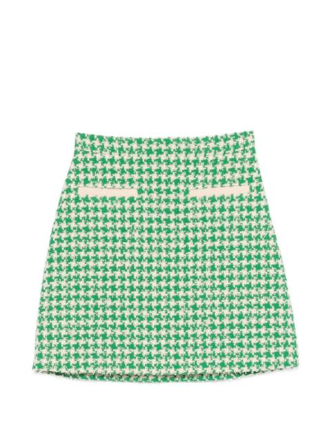 Valentino houndstooth mini skirt