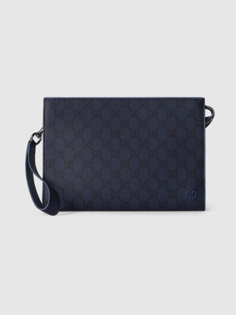 GUCCI Dusty blue trim small pouch
