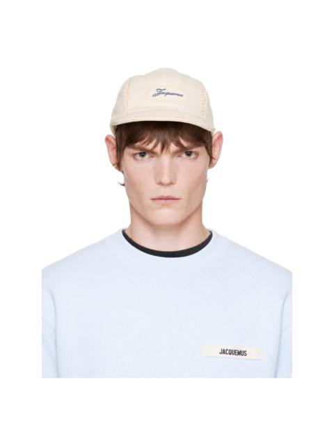 JACQUEMUS Off-White 'The Casco baseball' Cap