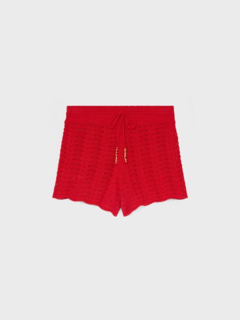 CELINE mini shorts IN cotton pointelle