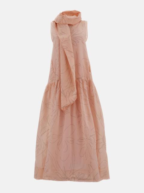 Plan C LONG DRESS IN ORGANZA