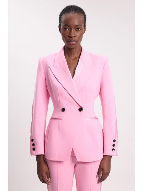KAREN MILLEN Compact Stretch Sculpted Waist Tailored Blazer