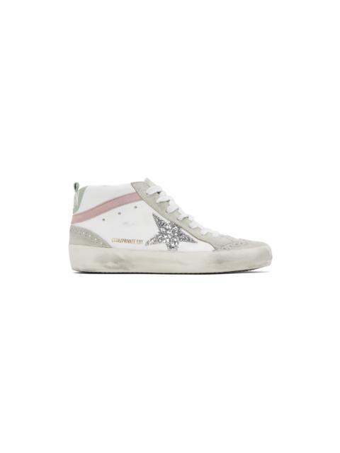 Golden Goose SSENSE Exclusive White & Gray Mid Star Sneakers