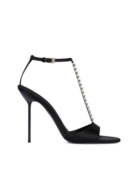 PARIS TEXAS 105mm Lidia chain heel sandals