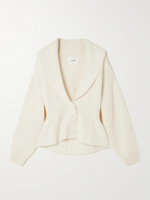 LISA YANG Alessandra Ribbed Cashmere Cardigan