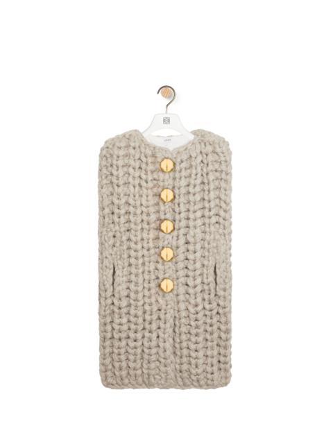 Loewe Sleeveless cape in wool