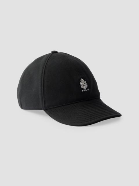 Prada Men's Old Piqué Baseball Cap - Black