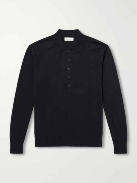 Dries Van Noten Muano Merino Wool Polo Shirt