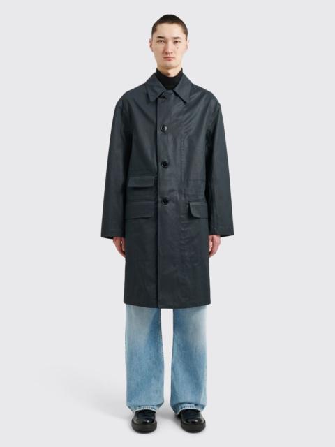 LEMAIRE CAR COAT MIDNIGHT GREEN