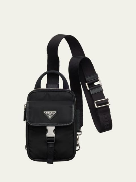Prada Men's Re-Nylon and Saffiano Leather Technology Bag