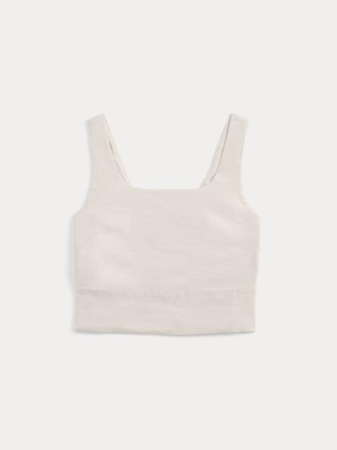 EVERLANE SQUARE TANK IN STRETCH LINEN