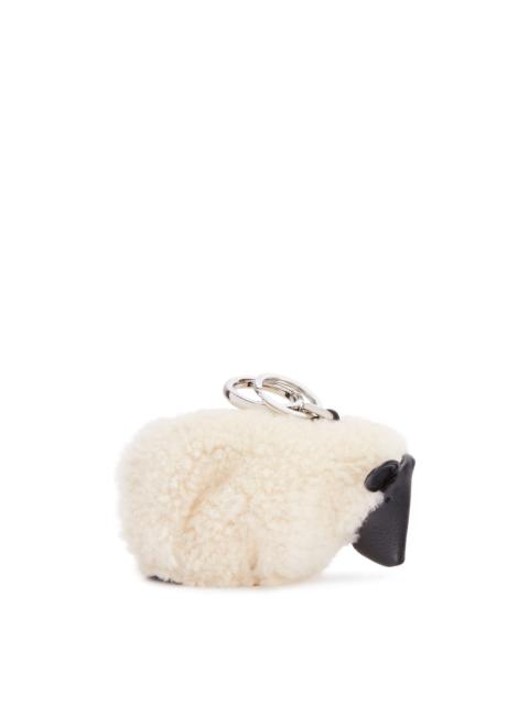 Loewe Sheep charm in shearling and calfskin
