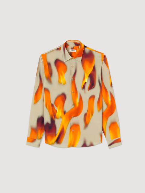 Sandro FLAME PATTERN SHIRT