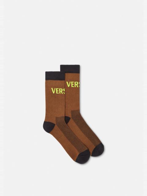 VERSACE Logo Socks