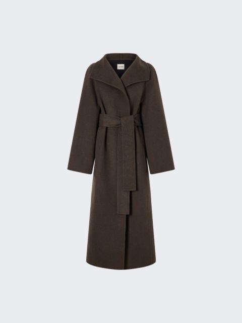 KHAITE Romare Coat Army Melange