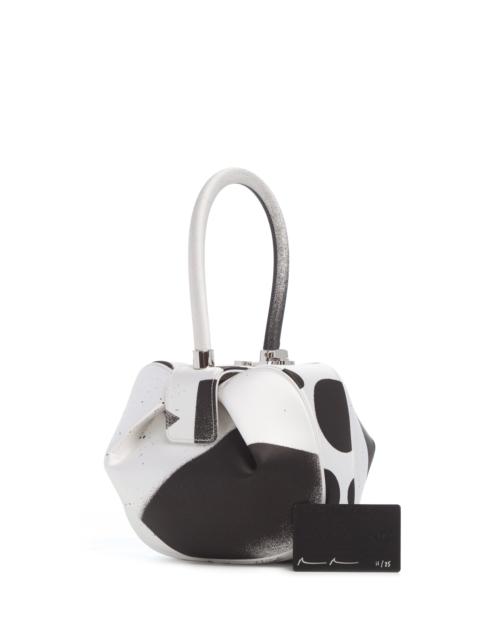 GABRIELA HEARST Adam Pendleton x Gabriela Hearst Nina Bag in Black & White Satin № 11