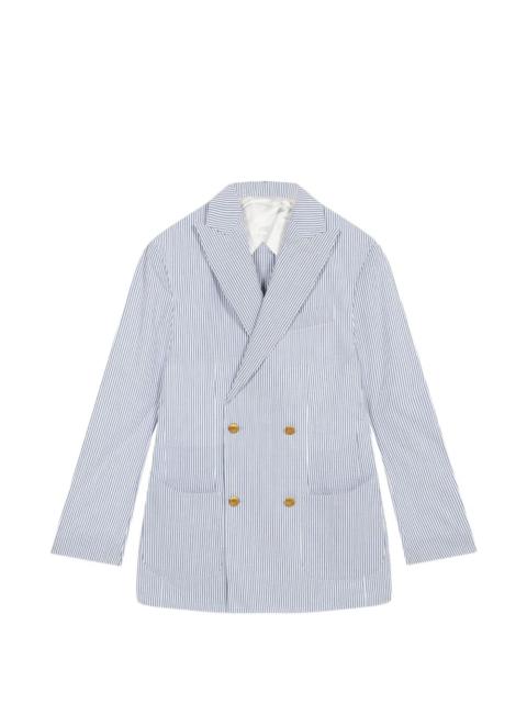 FORTELA Oscar seersucker double-breasted blazer