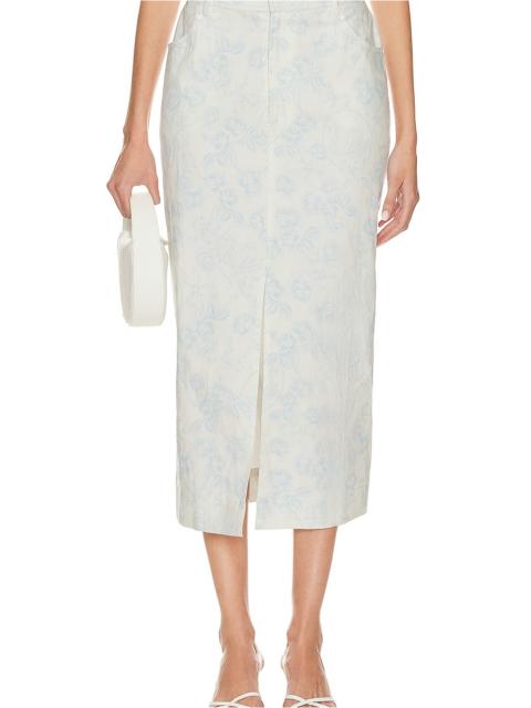 For Love & Lemons Chantal Midi Skirt