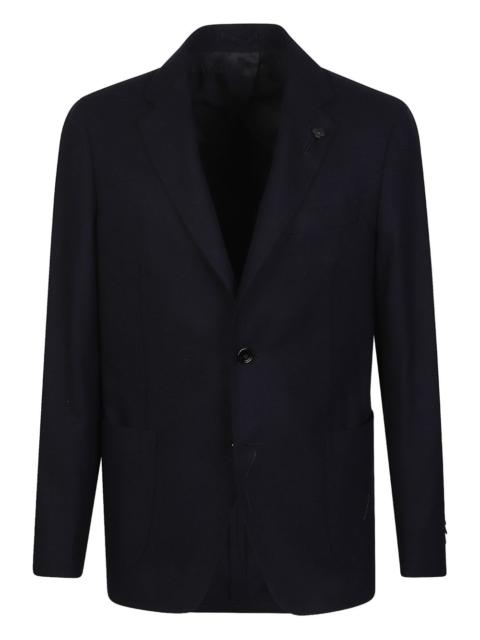 LARDINI herringbone brooch jacket