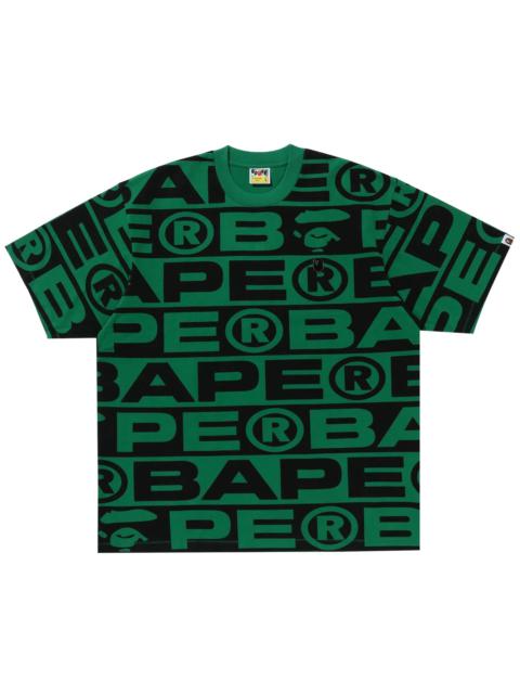 A BATHING APE® BAPE Lux Sport Pattern Oversized Tee 'Green'