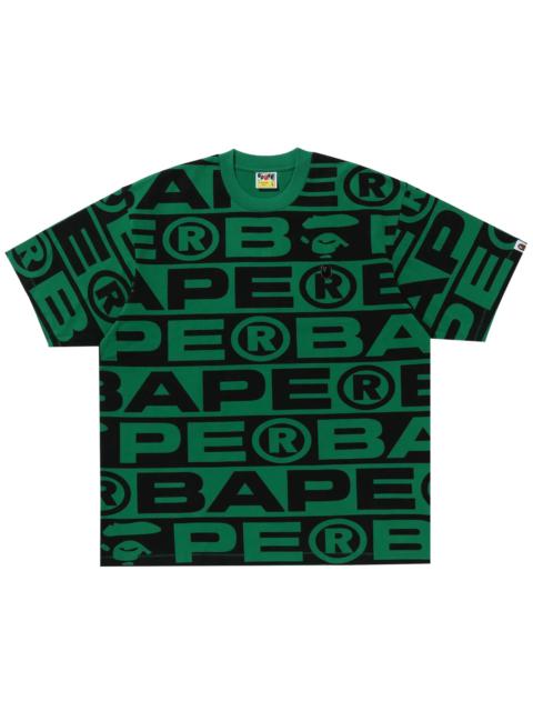 BAPE Lux Sport Pattern Oversized Tee 'Green'