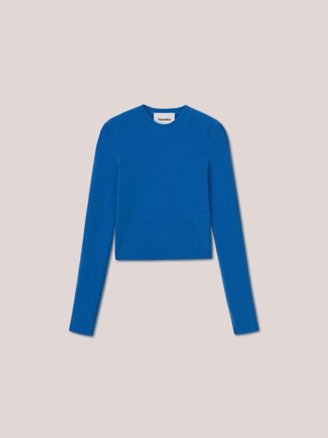 Nanushka TAMA - Slim fit crew neck sweater - Blue