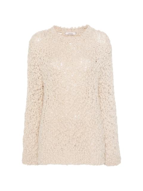 textured knitted jumper