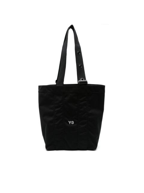 Y-3 logo-embroidered tote bag