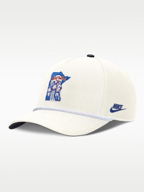 Nike Minnesota Twins 1965 Cooperstown Rise Men's Nike MLB Structured Adjustable Hat