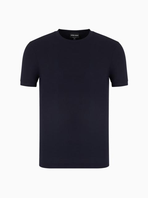 GIORGIO ARMANI Icon Crew-neck T-shirt in stretch viscose jersey