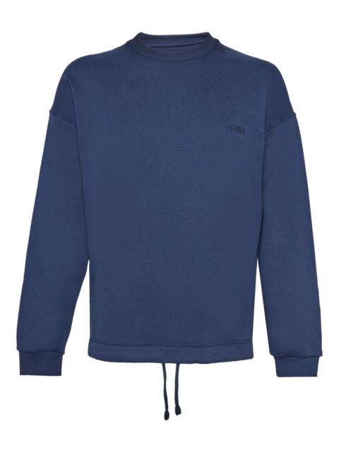 ZEGNA drawstring crew-neck sweatshirt