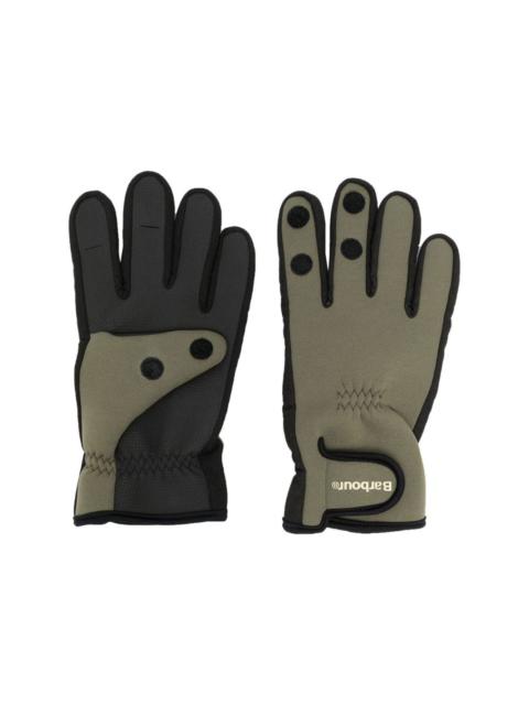 Barbour logo-print full-finger gloves