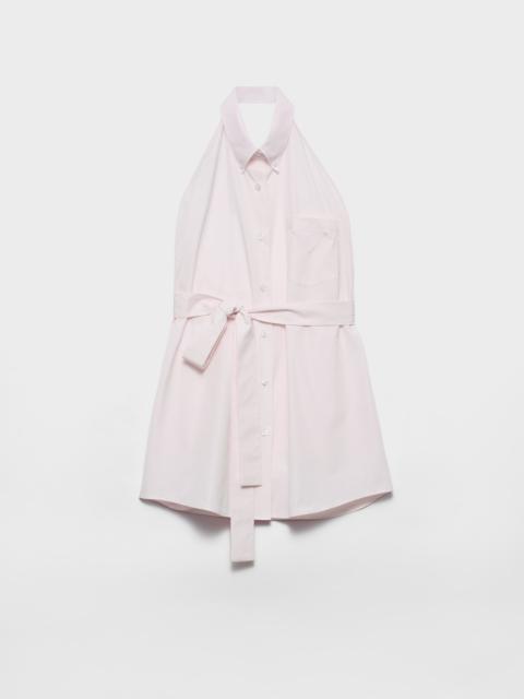 Prada Sleeveless poplin shirt