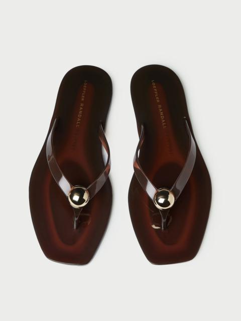 LOEFFLER RANDALL Jovie Brown Jelly Flip Flop