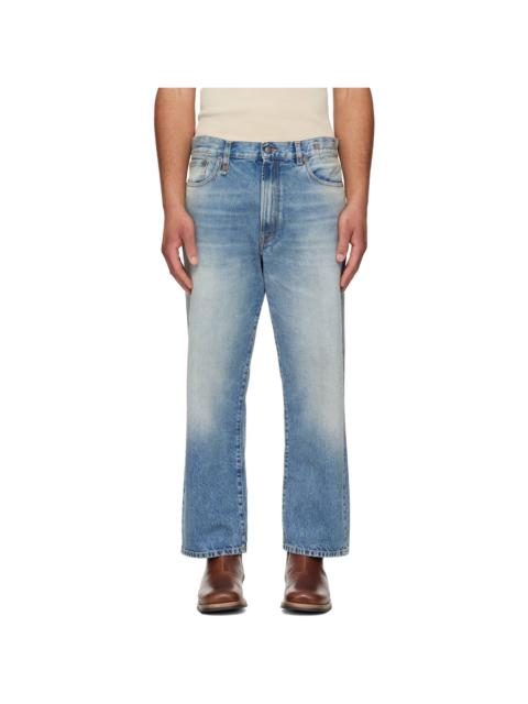 R13 Blue Washed Boyfriend Jeans