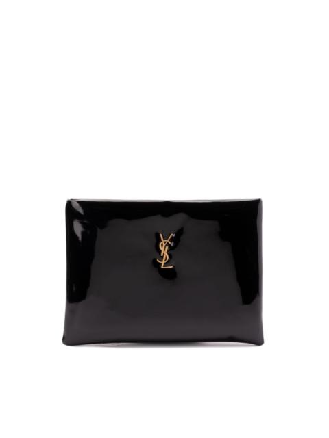 SAINT LAURENT logo-lettering pouch