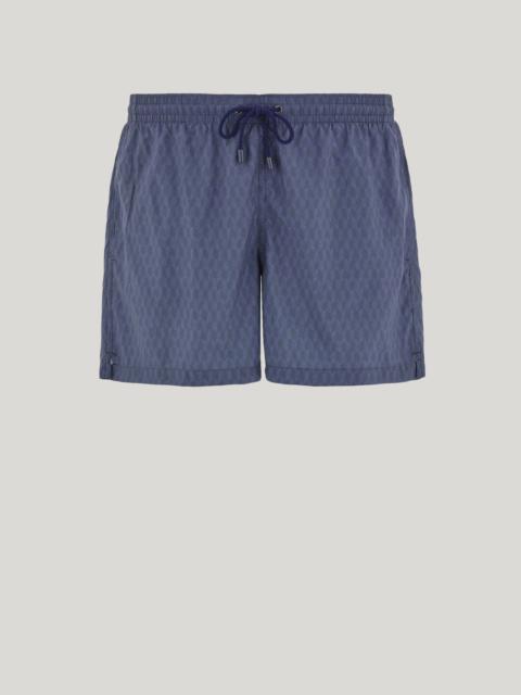 Canali BLUE SWIM SHORTS IN TECHNICAL FABRIC WITH FUNCTIONAL POCKETS