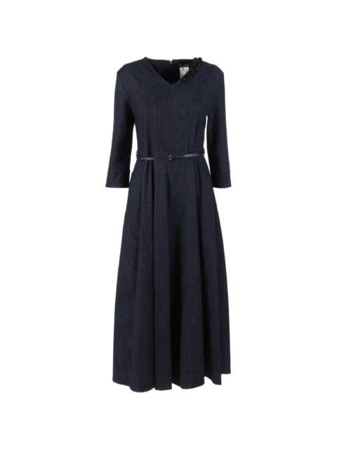 'S Max Mara Abito Vela beaded V-neck dress