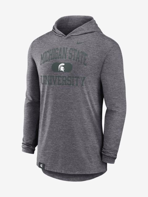 Michigan State Spartans Blitz Nike Men's Dri-FIT College Long-Sleeve Hooded T-Shirt