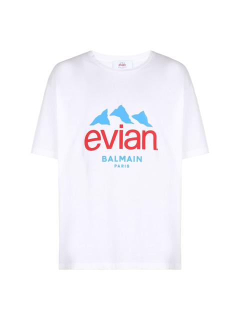 x Evian logo-print T-shirt