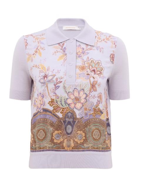Zimmermann LUNA PRINTED SILK POLO