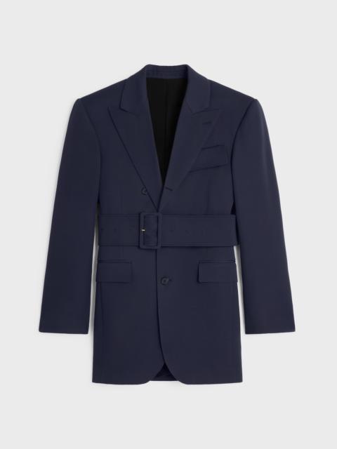 CELINE colonne jacket IN GRAIN DE POUDRE WOOL