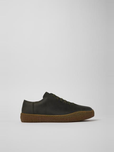 CAMPER Peu Terreno Green nubuck shoes for men