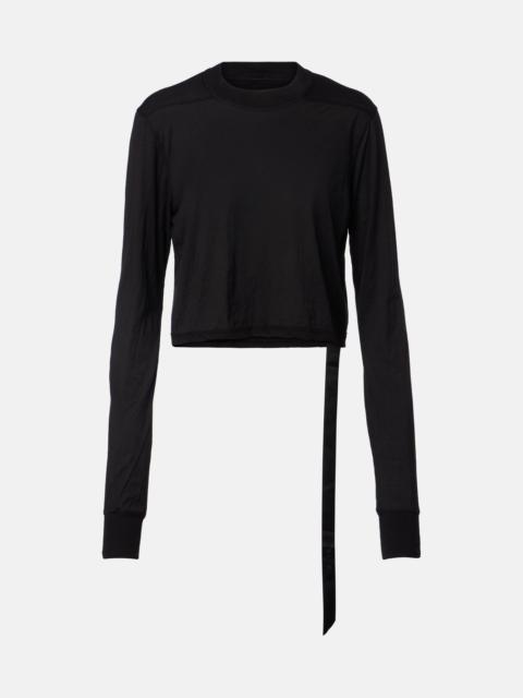 Rick Owens Belted cotton jersey T-shirt