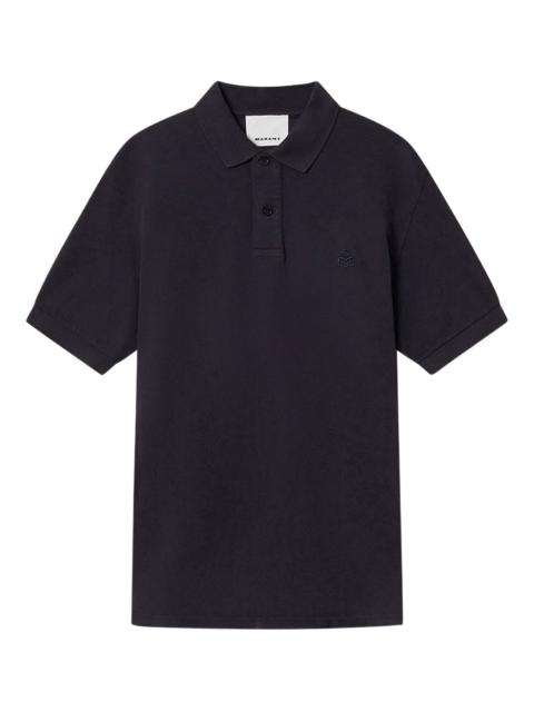 Isabel Marant Afko embroidered polo shirt