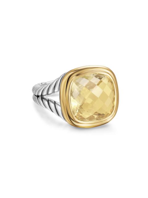 DAVID YURMAN Women's Albion Ring in Sterling Silver - Champagne Citrine