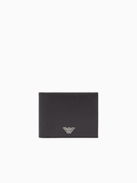 EMPORIO ARMANI ASV REGENERATED SAFFIANO BIFOLD WALLET