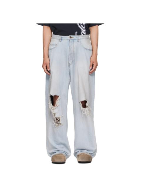 BALENCIAGA Blue Baggy Jeans