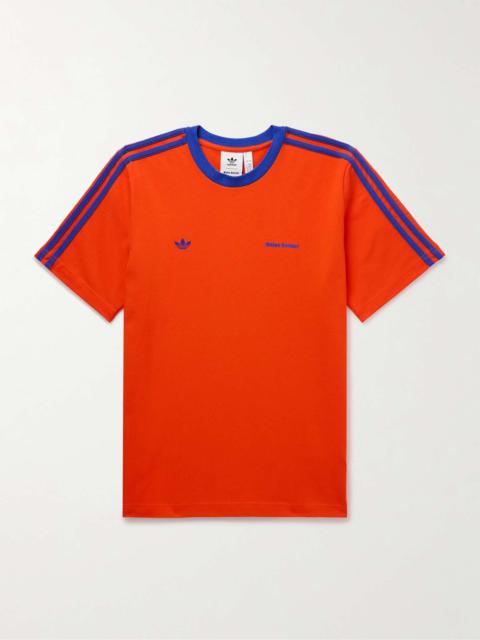 adidas Originals + Wales Bonner Webbing-Trimmed Embroidered Organic Cotton-Jersey T-Shirt